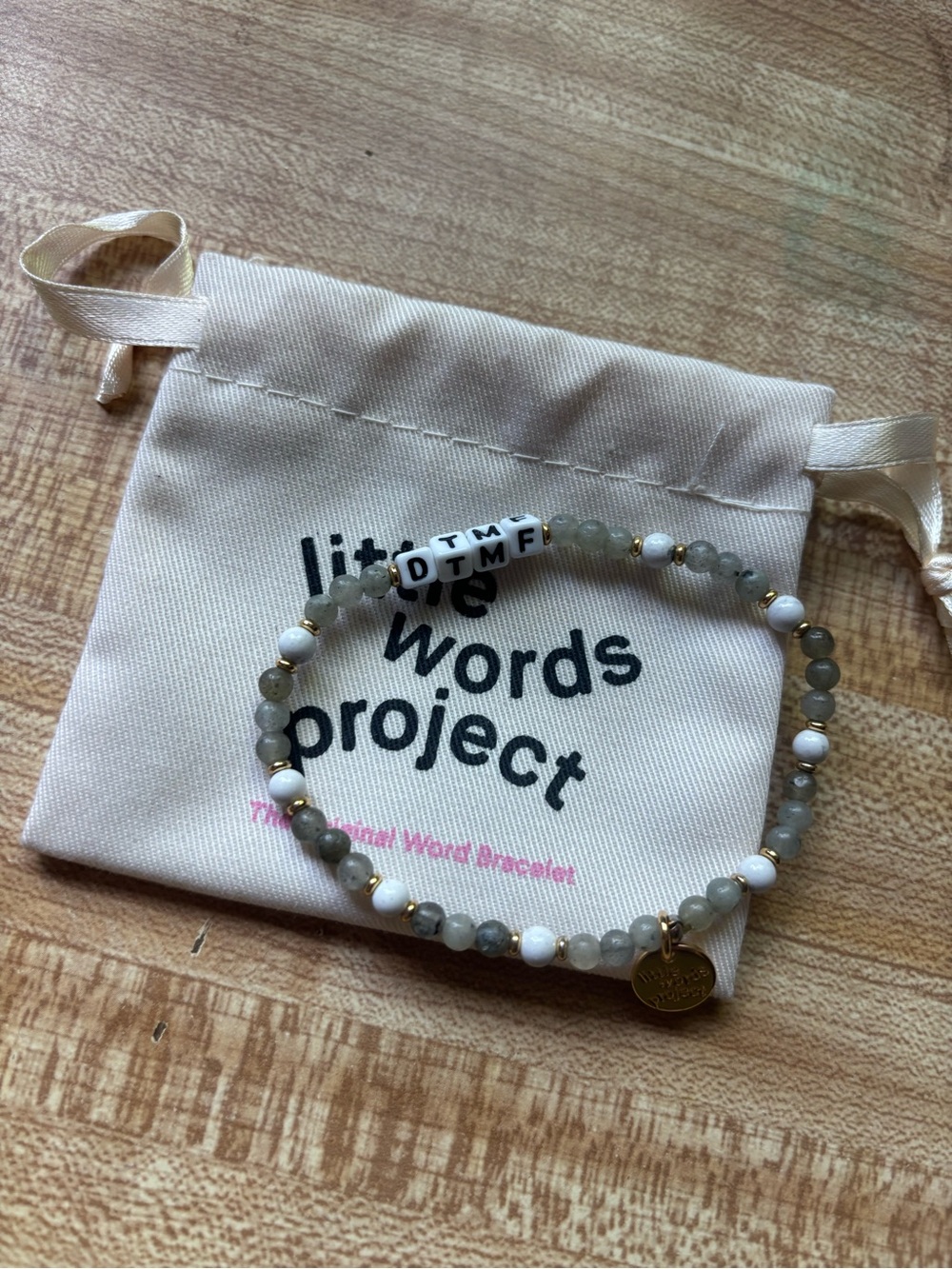 Little Words Project DTMF Beaded Bracelet